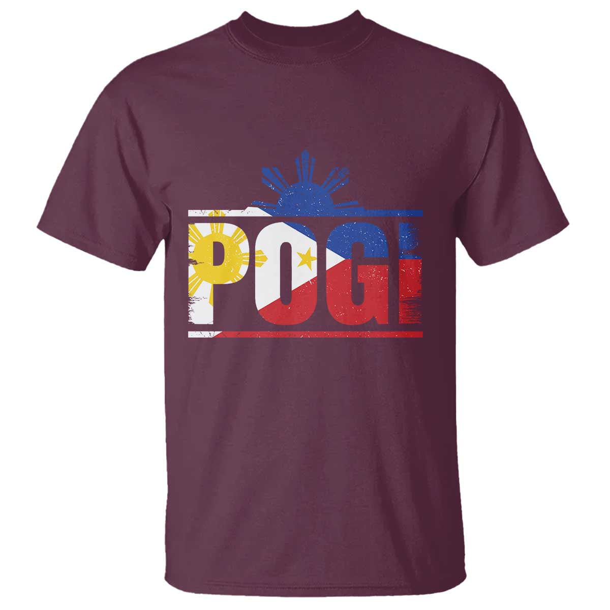 Pogi Filipino Slang Filipino Flag Pinoy Sun And Star T Shirt - Wonder Print Shop