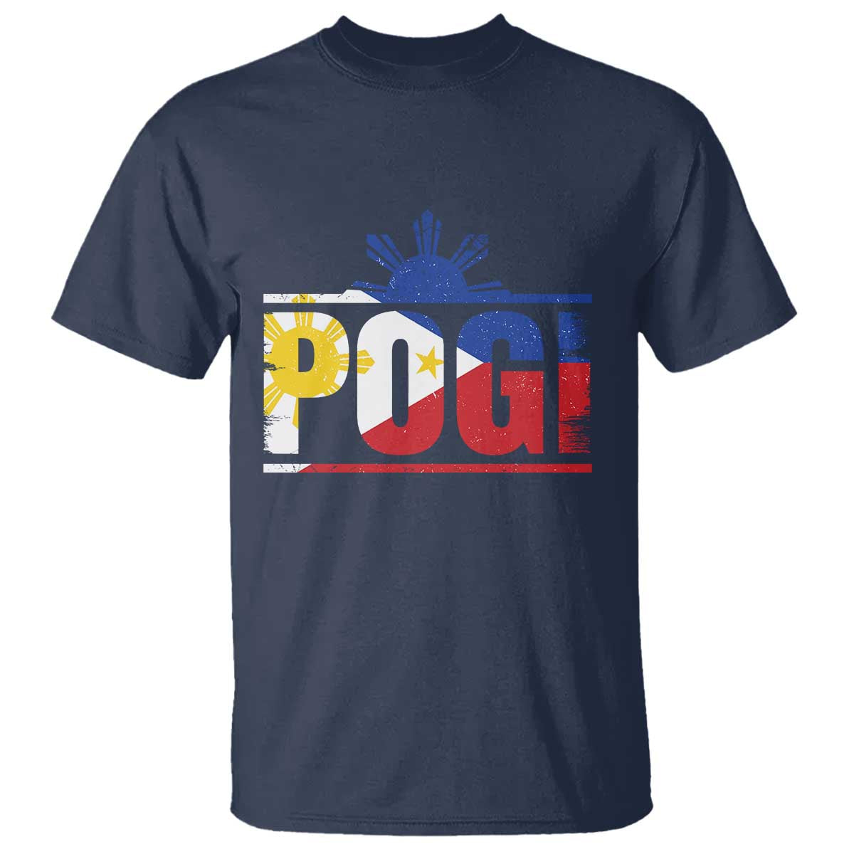 Pogi Filipino Slang Filipino Flag Pinoy Sun And Star T Shirt - Wonder Print Shop