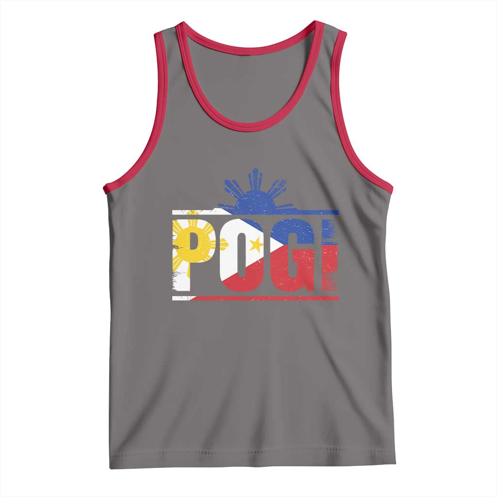 Pogi Filipino Slang Filipino Flag Pinoy Sun And Star Tank Top - Wonder Print Shop