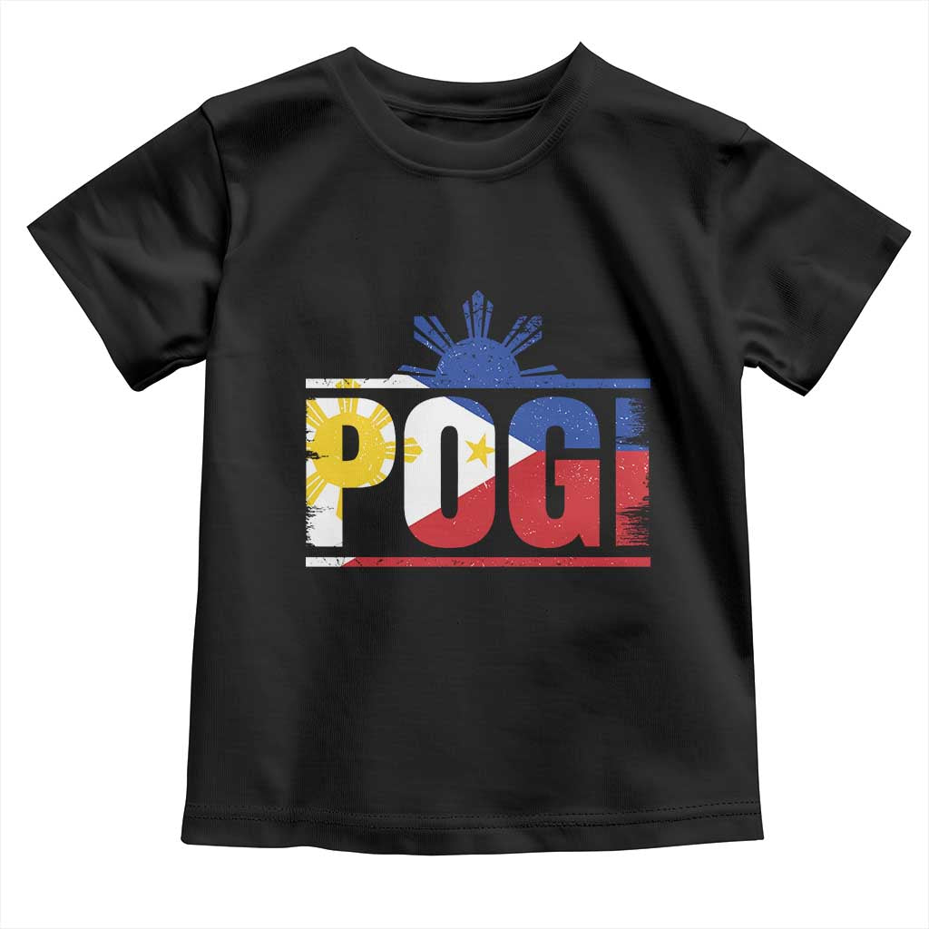 Pogi Filipino Slang Filipino Flag Pinoy Sun And Star Toddler T Shirt - Wonder Print Shop