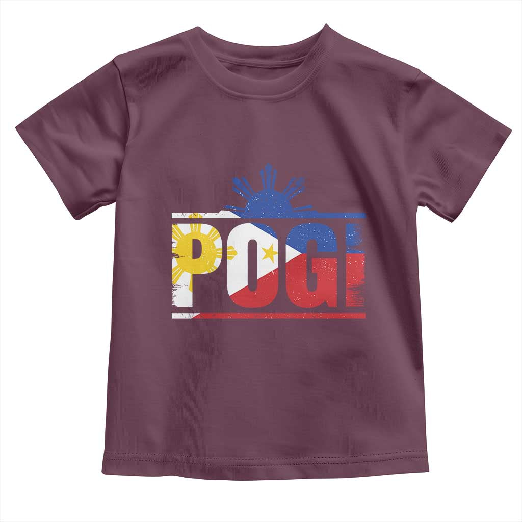 Pogi Filipino Slang Filipino Flag Pinoy Sun And Star Toddler T Shirt - Wonder Print Shop