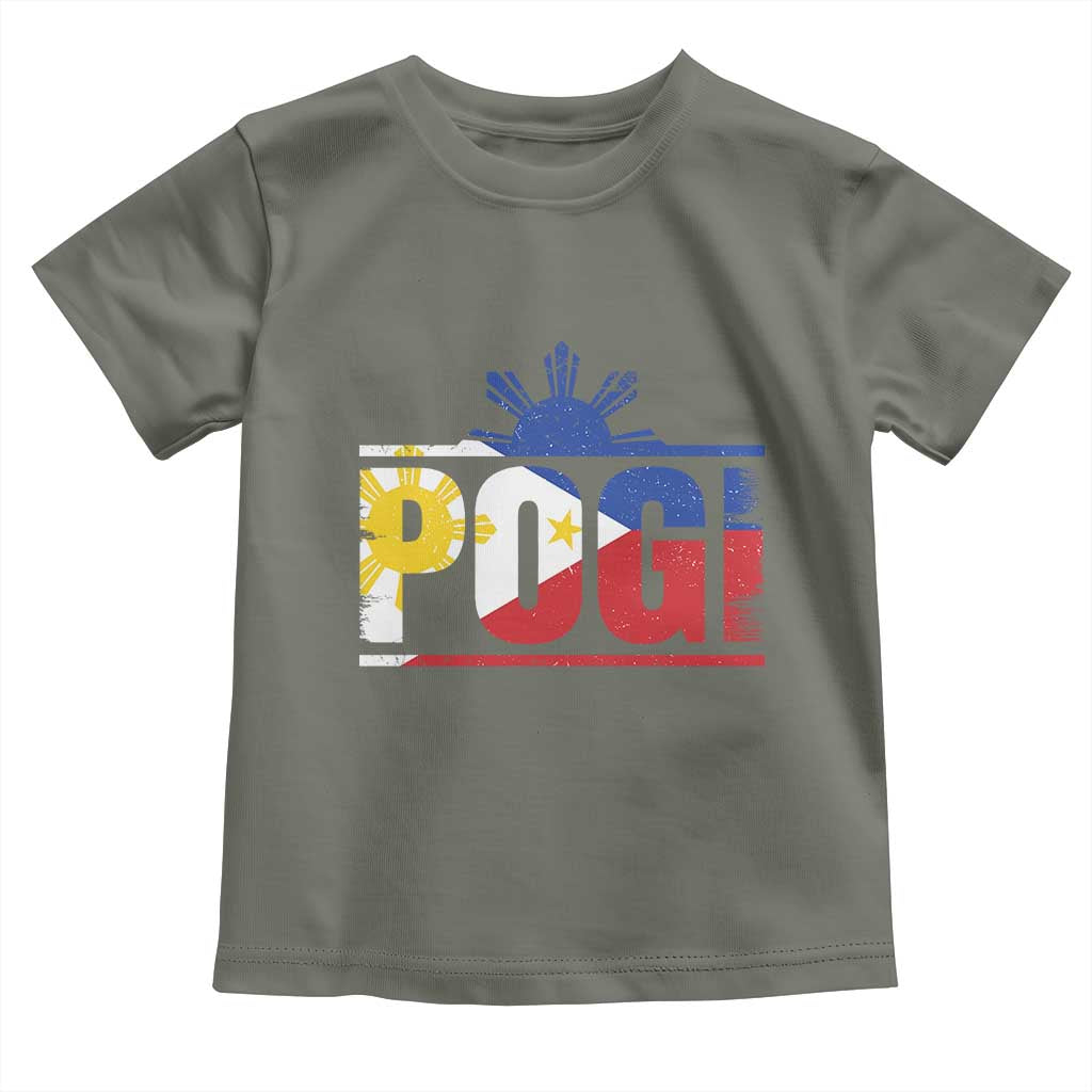 Pogi Filipino Slang Filipino Flag Pinoy Sun And Star Toddler T Shirt - Wonder Print Shop
