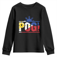 Pogi Filipino Slang Filipino Flag Pinoy Sun And Star Youth Sweatshirt - Wonder Print Shop