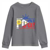 Pogi Filipino Slang Filipino Flag Pinoy Sun And Star Youth Sweatshirt - Wonder Print Shop