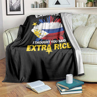 Funny Philippines Throw Blanket Exercise I Thought You Said Extra Rice - Wonder Print Shop