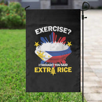 Funny Philippines Garden Flag Exercise I Thought You Said Extra Rice - Wonder Print Shop