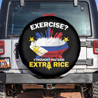 Funny Philippines Spare Tire Cover Exercise I Thought You Said Extra Rice - Wonder Print Shop