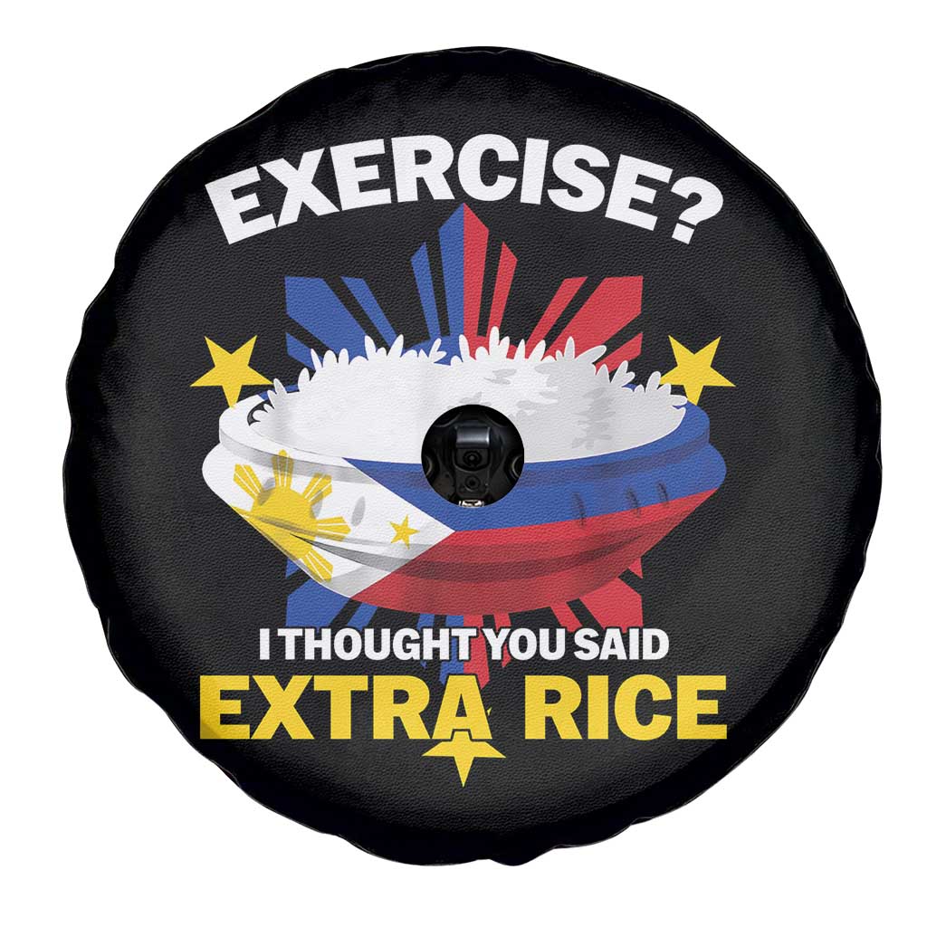 Funny Philippines Spare Tire Cover Exercise I Thought You Said Extra Rice - Wonder Print Shop