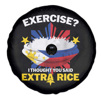 Funny Philippines Spare Tire Cover Exercise I Thought You Said Extra Rice - Wonder Print Shop