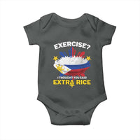 Funny Philippines Baby Onesie Exercise I Thought You Said Extra Rice - Wonder Print Shop