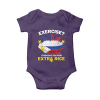 Funny Philippines Baby Onesie Exercise I Thought You Said Extra Rice - Wonder Print Shop