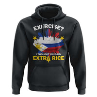 Funny Philippines Hoodie Exercise I Thought You Said Extra Rice - Wonder Print Shop