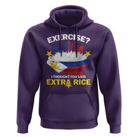 Funny Philippines Hoodie Exercise I Thought You Said Extra Rice - Wonder Print Shop
