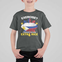 Funny Philippines T Shirt For Kid Exercise I Thought You Said Extra Rice - Wonder Print Shop