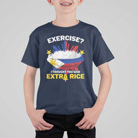 Funny Philippines T Shirt For Kid Exercise I Thought You Said Extra Rice - Wonder Print Shop