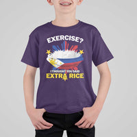 Funny Philippines T Shirt For Kid Exercise I Thought You Said Extra Rice - Wonder Print Shop