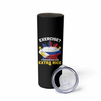 Funny Philippines Skinny Tumbler Exercise I Thought You Said Extra Rice - Wonder Print Shop