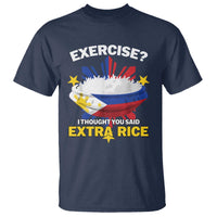 Funny Philippines T Shirt Exercise I Thought You Said Extra Rice - Wonder Print Shop