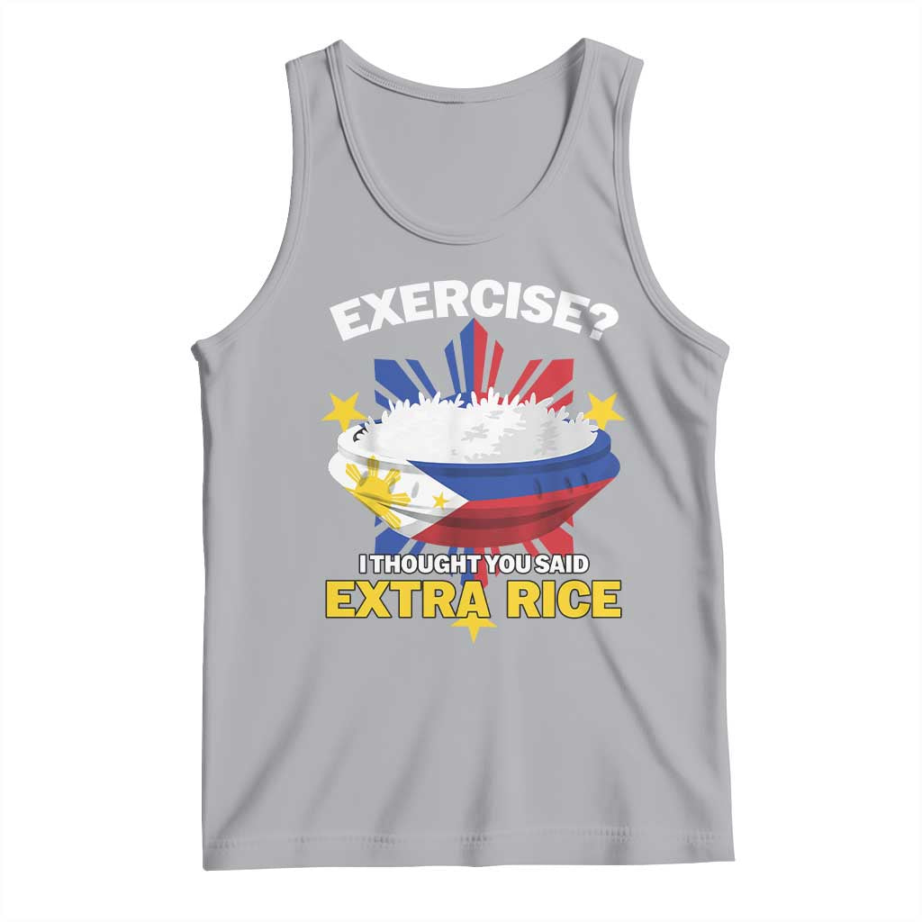 Funny Philippines Tank Top Exercise I Thought You Said Extra Rice - Wonder Print Shop