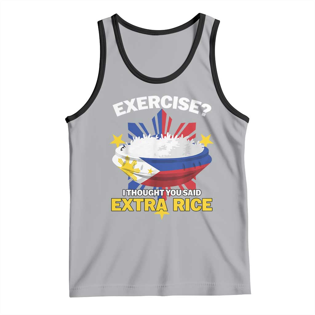 Funny Philippines Tank Top Exercise I Thought You Said Extra Rice - Wonder Print Shop
