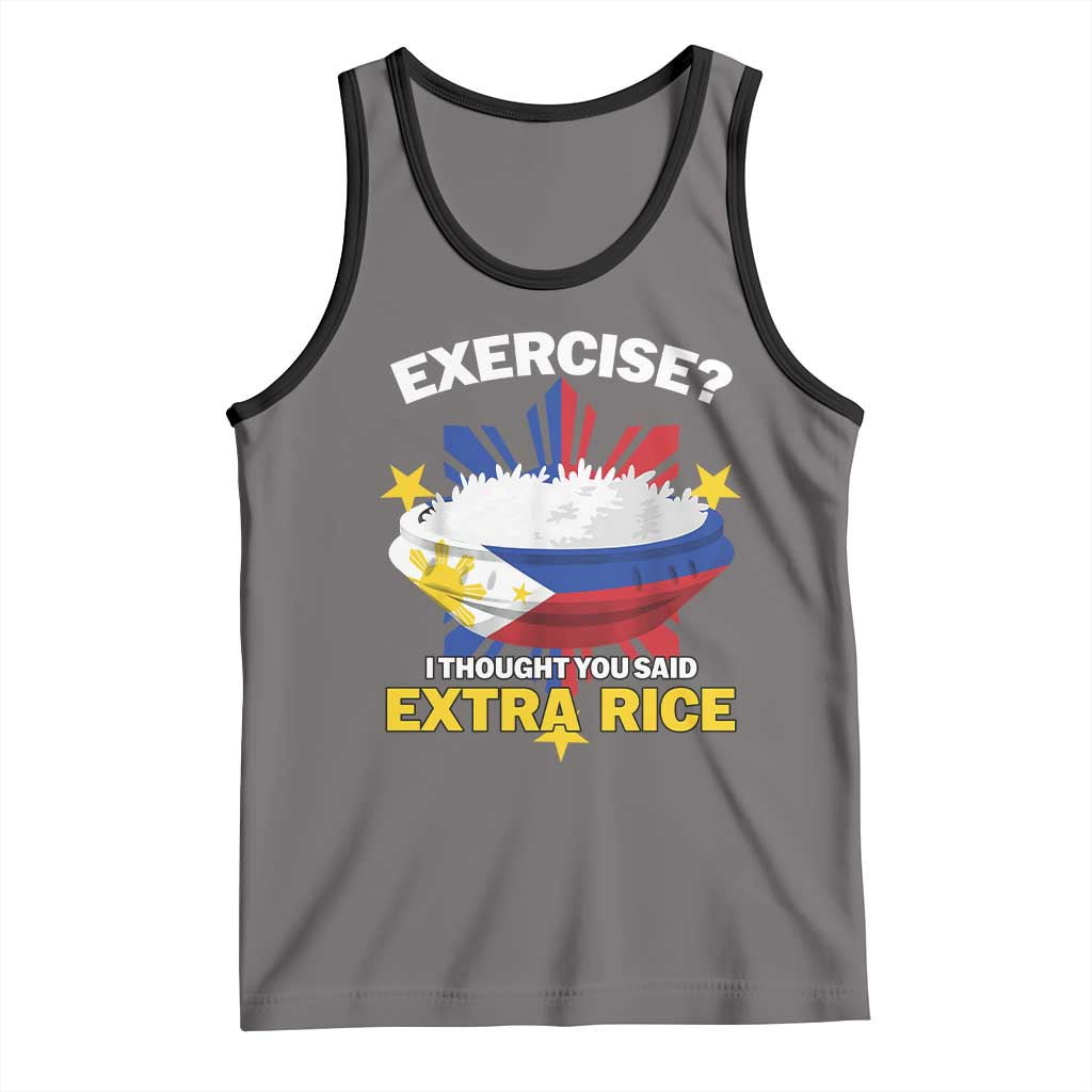 Funny Philippines Tank Top Exercise I Thought You Said Extra Rice - Wonder Print Shop