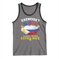 Funny Philippines Tank Top Exercise I Thought You Said Extra Rice - Wonder Print Shop