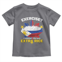 Funny Philippines Toddler T Shirt Exercise I Thought You Said Extra Rice - Wonder Print Shop
