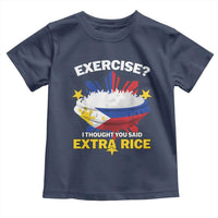 Funny Philippines Toddler T Shirt Exercise I Thought You Said Extra Rice - Wonder Print Shop