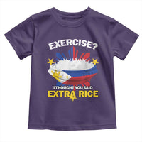 Funny Philippines Toddler T Shirt Exercise I Thought You Said Extra Rice - Wonder Print Shop
