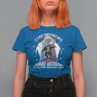 Funny Nakatomi Plaza T Shirt For Women It's Not Christmas Until Hans Gruber Falls From Nakatomi Plaza Explode - Wonder Print Shop