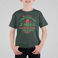 I Survived The 1988 Nakatomi Plaza Christmas Party T Shirt For Kid Vintage Mistletoe - Wonder Print Shop