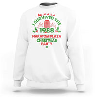 I Survived The 1988 Nakatomi Plaza Christmas Party Sweatshirt Vintage Mistletoe - Wonder Print Shop