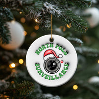 Funny Xmas 3D Inflated Effect Printed Christmas Ornament North Pole Surveillance Santa Camera - Wonder Print Shop