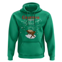 Christmas Begins With Christ Hoodie Christian Christmas Jesus God