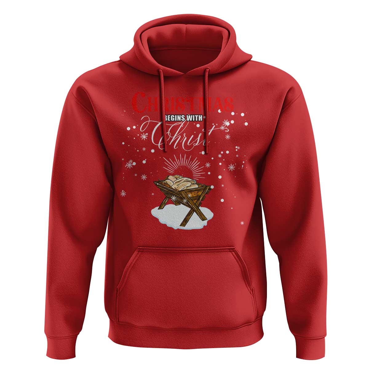 Christmas Begins With Christ Hoodie Christian Christmas Jesus God