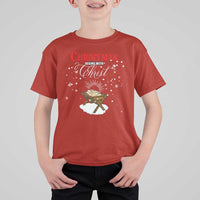 Christmas Begins With Christ T Shirt For Kid Christian Christmas Jesus God - Wonder Print Shop