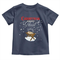 Christmas Begins With Christ Toddler T Shirt Christian Christmas Jesus God