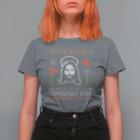 Funny Christian Christmas T Shirt For Women Birthday Boy Jesus God Xmas Tree Angels - Wonder Print Shop
