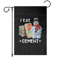 Funny Christmas I Eat Cement Garden Flag Snowman Snow Cement Oddly Specific Dank Meme - Wonder Print Shop