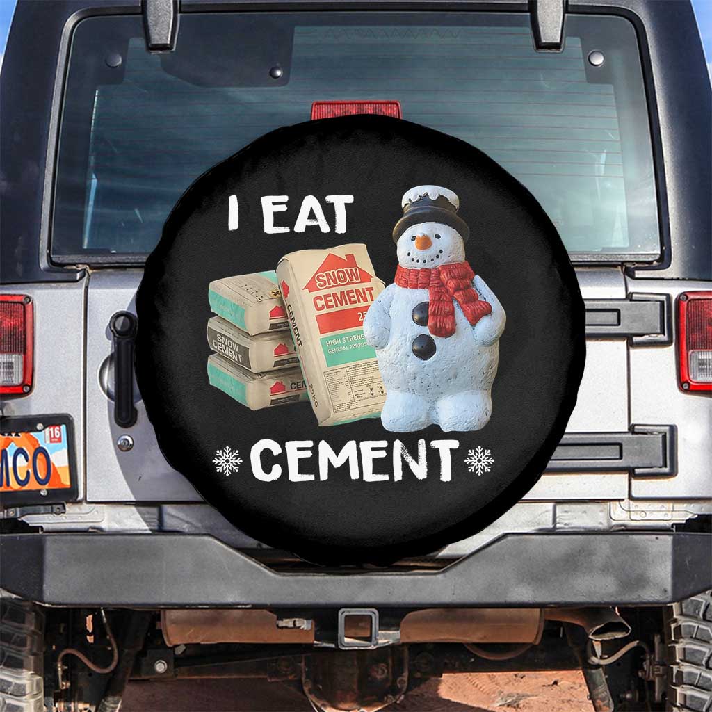 Funny Christmas I Eat Cement Spare Tire Cover Snowman Snow Cement Oddly Specific Dank Meme - Wonder Print Shop