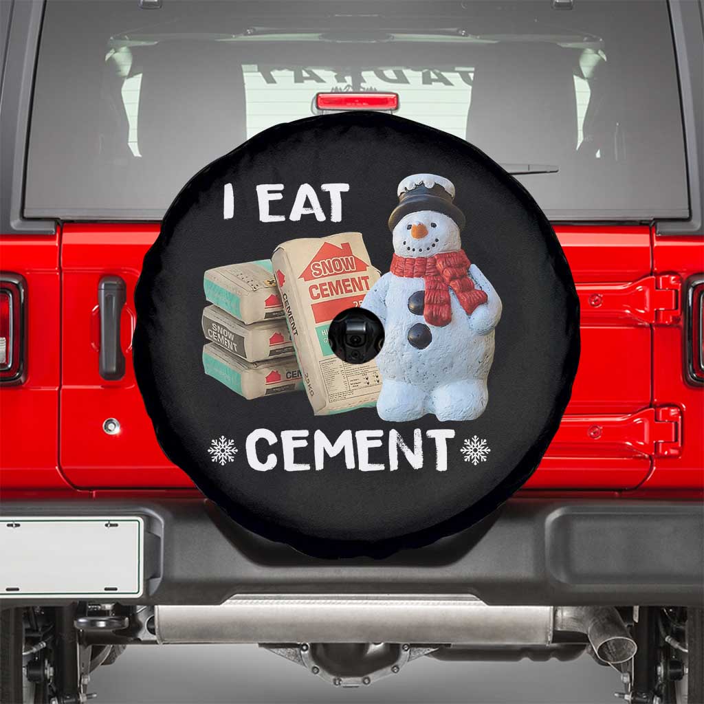 Funny Christmas I Eat Cement Spare Tire Cover Snowman Snow Cement Oddly Specific Dank Meme - Wonder Print Shop