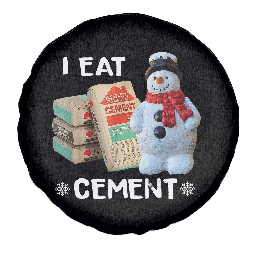 Funny Christmas I Eat Cement Spare Tire Cover Snowman Snow Cement Oddly Specific Dank Meme - Wonder Print Shop