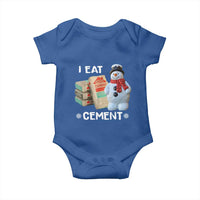 Funny Christmas I Eat Cement Baby Onesie Snowman Snow Cement Oddly Specific Dank Meme - Wonder Print Shop