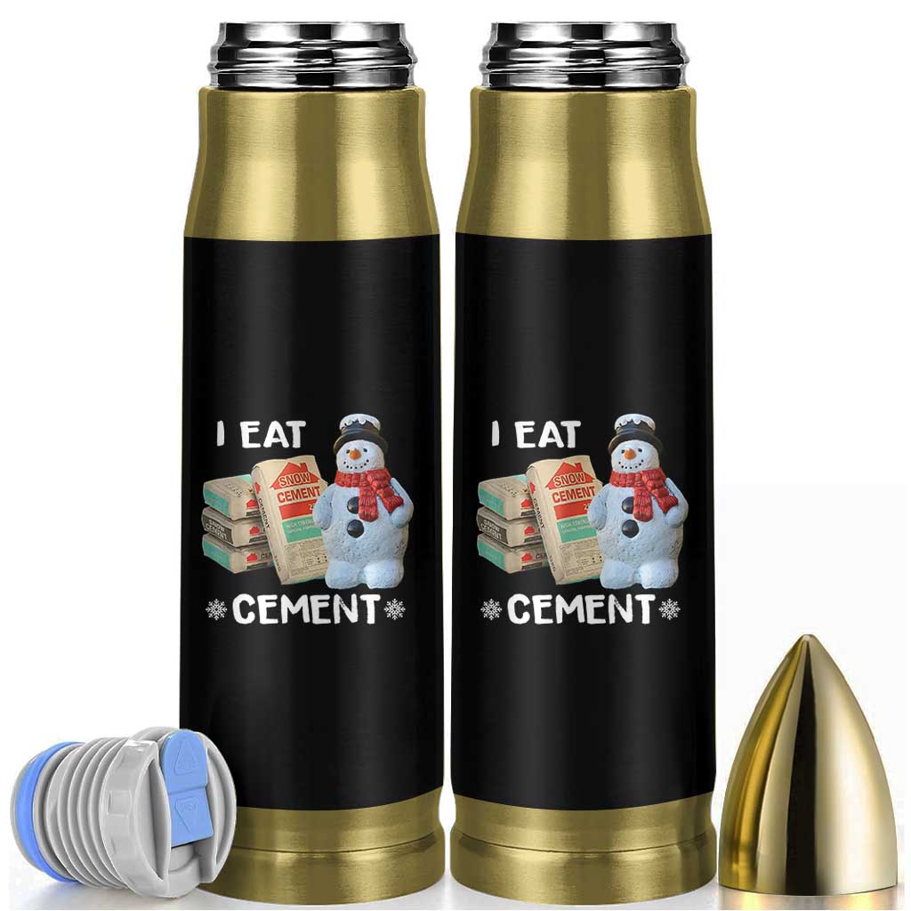 Funny Christmas I Eat Cement Bullet Tumbler Snowman Snow Cement Oddly Specific Dank Meme - Wonder Print Shop