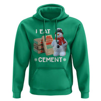 Funny Christmas I Eat Cement Hoodie Snowman Snow Cement Oddly Specific Dank Meme - Wonder Print Shop