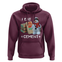 Funny Christmas I Eat Cement Hoodie Snowman Snow Cement Oddly Specific Dank Meme - Wonder Print Shop
