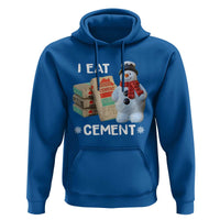 Funny Christmas I Eat Cement Hoodie Snowman Snow Cement Oddly Specific Dank Meme - Wonder Print Shop