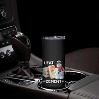 Funny Christmas I Eat Cement Skinny Tumbler Snowman Snow Cement Oddly Specific Dank Meme - Wonder Print Shop