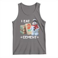 Funny Christmas I Eat Cement Tank Top Snowman Snow Cement Oddly Specific Dank Meme - Wonder Print Shop