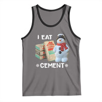 Funny Christmas I Eat Cement Tank Top Snowman Snow Cement Oddly Specific Dank Meme - Wonder Print Shop